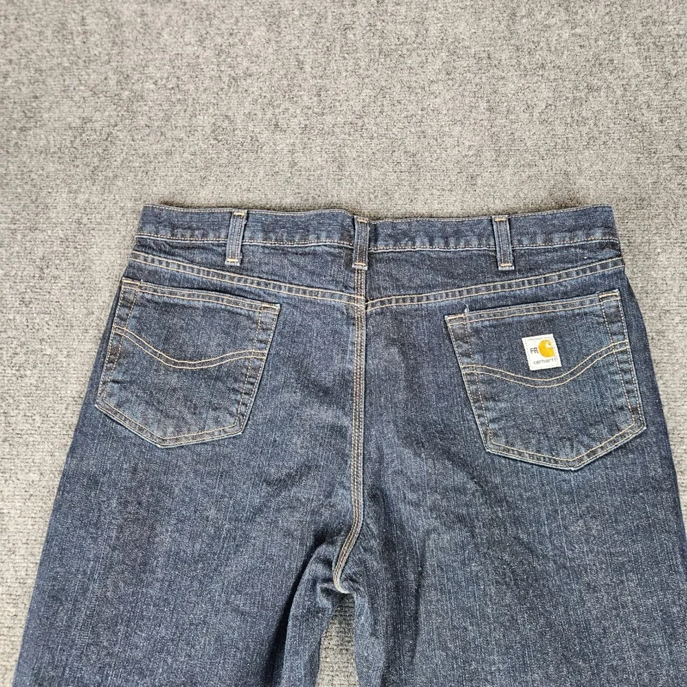 Carhartt FR Flame Resistant Jeans Men 40x34 Dark Wash Traditional Fit 101814-972